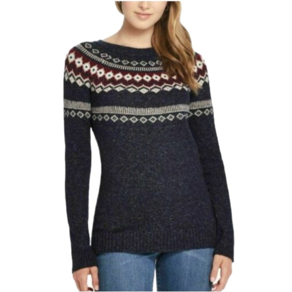 Weatherproof - Vintage Ladies’ Fairisle Knit Sweater